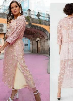 Вышитая туника от zara