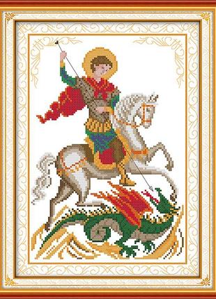 Набір для вишивання за нанесеною на канву схемою "subdue". aida 14ct printed, 27*35 см