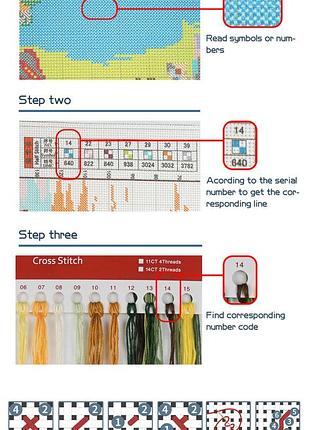 Набір для вишивання за нанесеною на канву схемою "the fox with the garland" . aida 14ct printed, 45*48 см4 фото