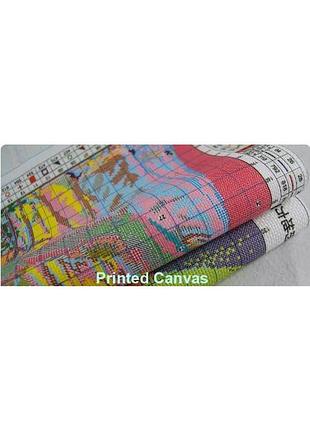 Набір для вишивання за нанесеною на канву схемою "the fox with the garland" . aida 14ct printed, 45*48 см3 фото