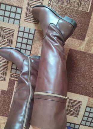 Итальянские сапоги сапожки сапоги кожаные