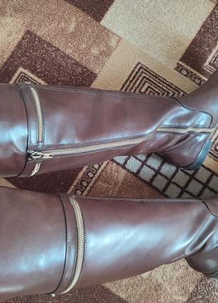 Итальянские сапоги сапожки сапоги кожаные