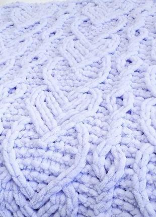 Плед і конверт "серце" з плюшевою пряжі