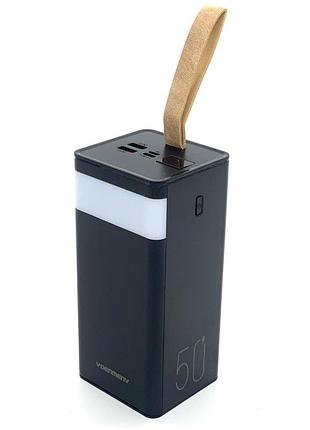 Повербанк king kp 80000 mah 22,5w qc3.0 фонарь typec microusb lightning usbx3