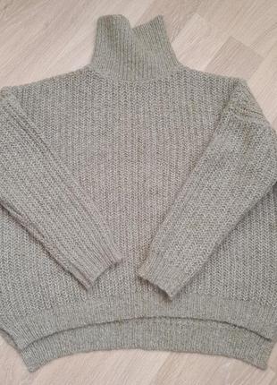 Свитер женский zara knit, размер l, для s/m oversize