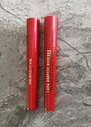 Тушь для роста ресниц dermacol lash booster mascara extension power serum