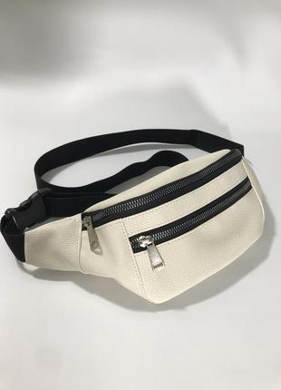 Женская сумка бананка на пояс и через плечо