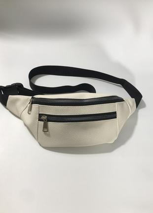 Женская сумка бананка на пояс и через плечо