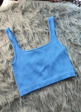 Топ в рубчик zara