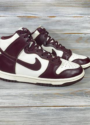 Nike dunk high “burgundy crush” оригінальні кросівки