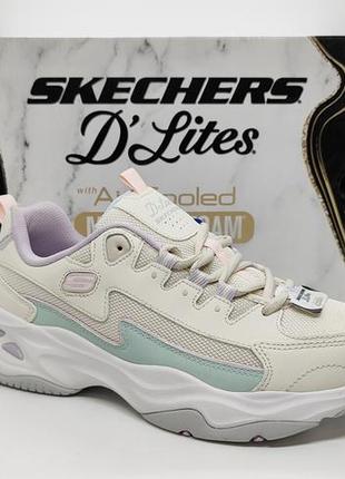 Кожаные кроссовки skechers d’lites goodyear оригинал