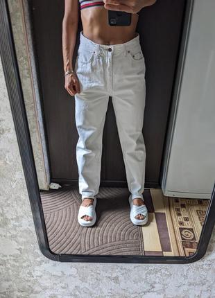 Прямые белоснежные джинсы, плотные джинсы от levi's