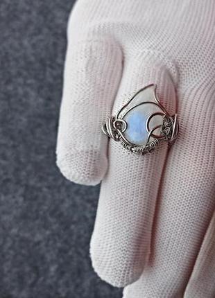 Кольцо с натуральным опалом. симпатичный подарок8 фото