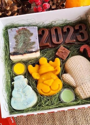 Подарочный набор «6». подарок на новый год 2023. рождество. натуральная косметика, с 0. презент.5 фото