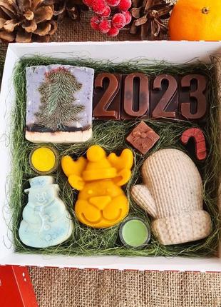 Подарочный набор «6». подарок на новый год 2023. рождество. натуральная косметика, с 0. презент.1 фото