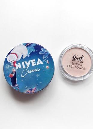 Крем nivea и пудра