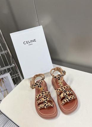 Босоніжки леопардові celine