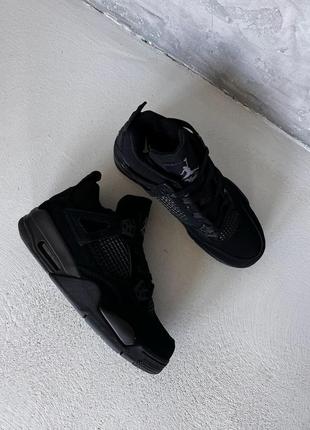 Кросівки jordan 4 black cat ✔️10 фото