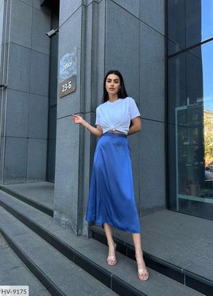 Спідниця шовкова на резинці