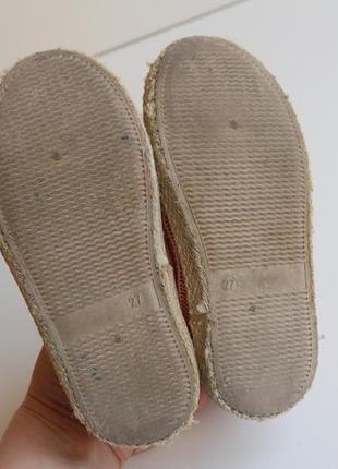 Мокасины кроссовки слипоны kiabi на девочку, р. 27 ткань10 фото