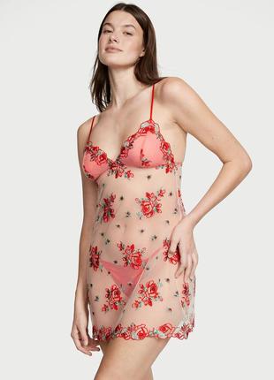 Женский комплект victoria's secret комбинация и трусики