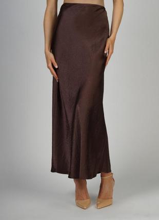 Спідниця міді атласна zara