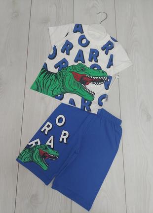 Літній костюм dino🦖 для хлопчика,шорти+футболка