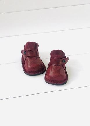 Ботинки для кукол міа из натуральной кожи1 фото