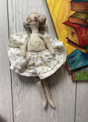Лялька тільда балерина інтер‘єрна1 фото