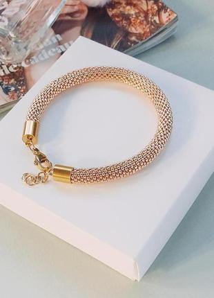 Браслет ′pink gold′из мельчайшего японского бисера toho