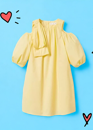 Детское платье с бантом zara kids