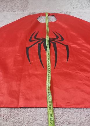 Накидка мантия плащ двухсторонняя спайдермен человек паук черная пантера3 фото