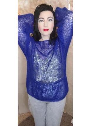 Свитер паутинка из мохера 2