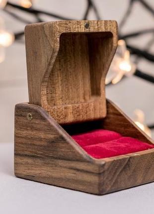 Коробочка для каблучок «вірність» скринька на весілля для обручок9 фото