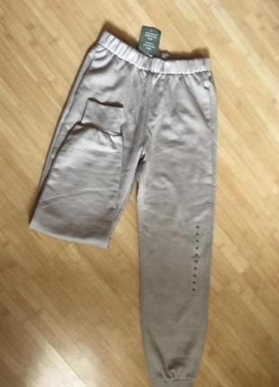 Спортивные теплые брюки h&m р.xs