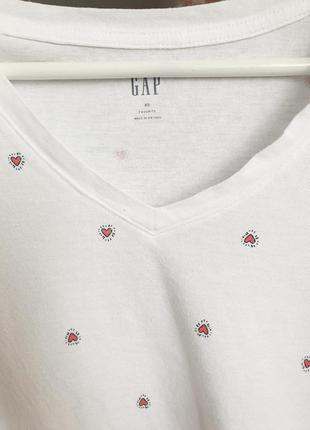 Фірмова білосніжна футболка gap