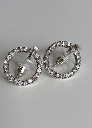 Серебряные серьги гвоздики из камушек. серебро 925 проба