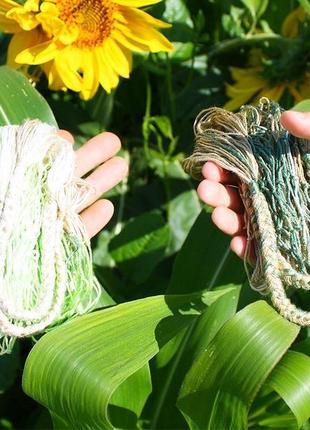 Авоська плетена з бавовни 50см1 фото