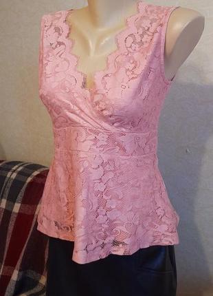 Футболка женская, кружево.
