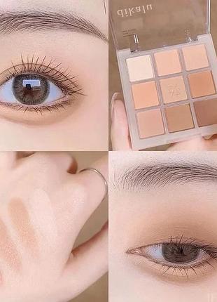 Матові тіні для повік dikaku 9 кольорів no07