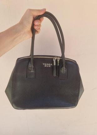 Кожаная сумка tosca blu, сумка италия, сумка багет, брендовая сумка