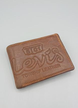 Кожаный кошелек levi's