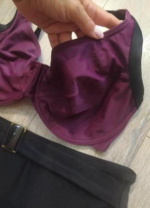 38f,85f,s'oliver, раздельный купальник на косточках, цвета бургунди, новый, 48/l