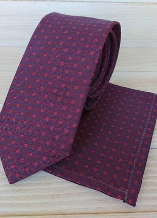 Фіолетовий краватка в дрібну клітку1 фото