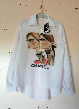 Блуза принт