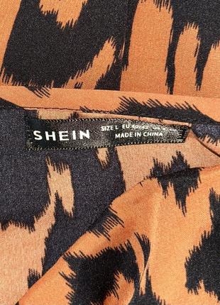 Сукня сарафан на бретелях в леопардовий принт shein3 фото