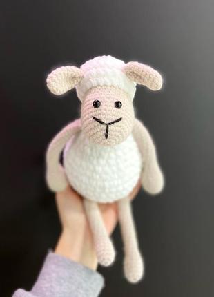Плюшева овечка амігурумі1 фото