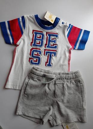 Набор футболка + шорты 62 размер для мальчика