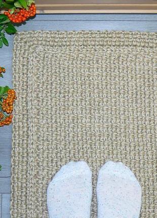 Еко килим з джуту (120х200см) прямокутний9 фото