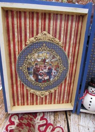 Шкатулка-книга рождественский сочельник